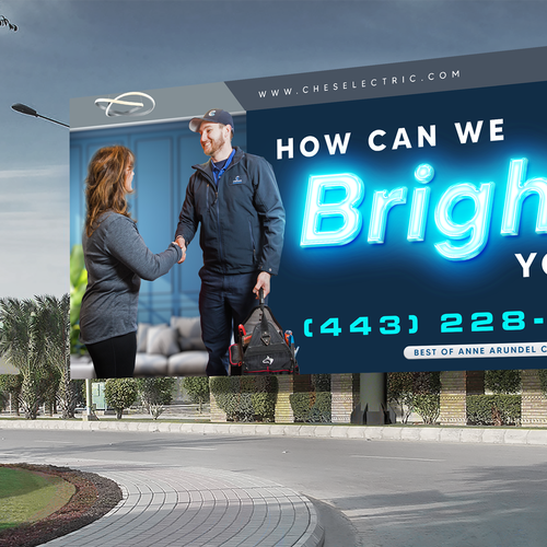 Chesapeake Electric Billboard Design by DEZIGNWAY