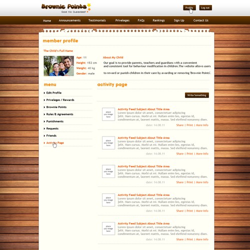 New website design wanted for Brownie Points Design von nazarene gonzales