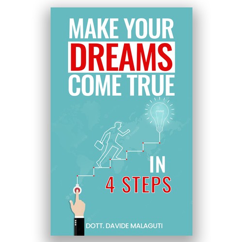 Copertina efficace per il libro: Realizza i tuoi sogni in 4 mosse Design by Lakṣya