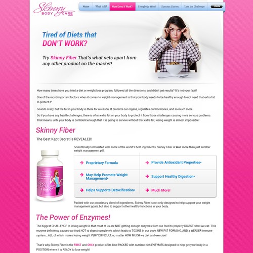 Create the next website design for Skinny Fiber New Year's Challenge Diseño de designers.dairy™