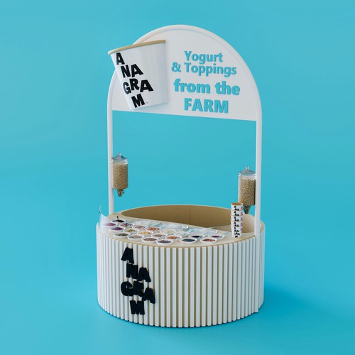 Design a 3D render for food serving kiosk Design by faks