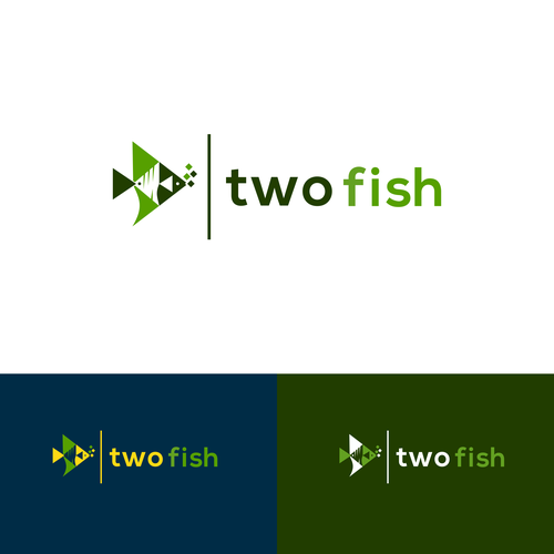 Logo and Brand Guideline for "Two Fish" Software House Design by ::overload::