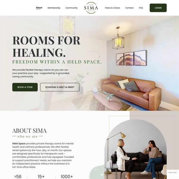 Flow, Freedom & Community: Redesigning Sima Space Online