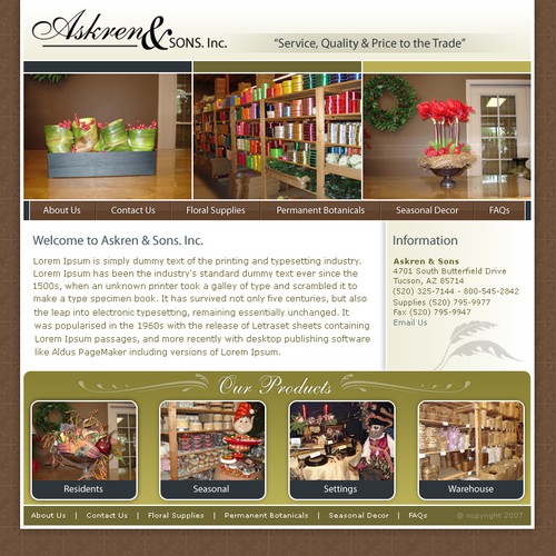 Web page design contest entry by laffy10316