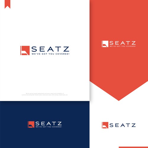 strong logo for repair and installation of commercial seating Design by MisterR