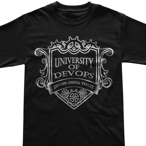 University themed shirt for DevOps Days Austin Design by h2.da