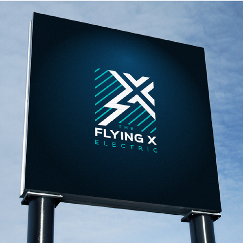 Flying X Electric Logo Design by RGB Designs