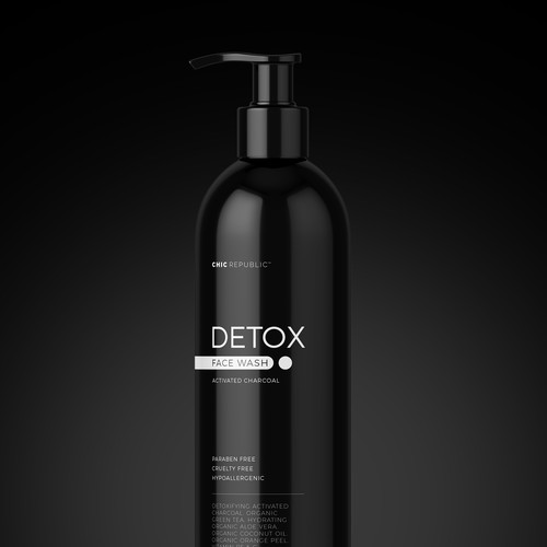 Cool Edgy Label for Face Wash Design by Emir Alicic