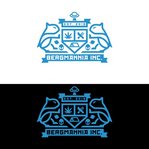 Create a fun family logo for four crazy boys in the cannabis and hospitality industries. Design by Mainstream Machine