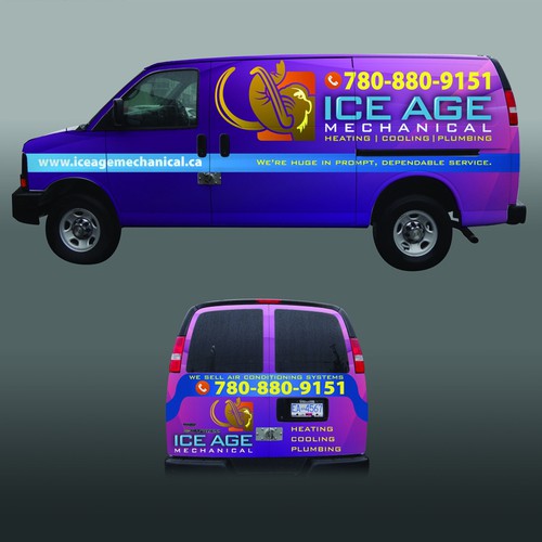 Vehicle signage for Ice Age Mechanical デザイン by jonkjogja