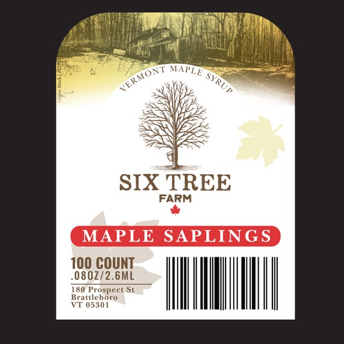 First ever production Maple Syrup Stick label Design by malabari