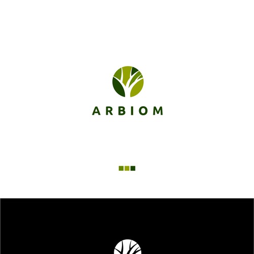 Show the "bio" and "industry" in the Arbiom logo, a sustainable bio-chemicals company Design by Toni Zufic