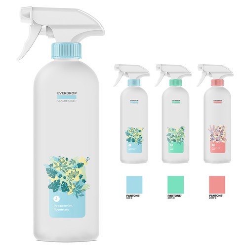 Diseño de Premium Spray Bottle and Packaging for Cleaning Supplies de gs-designs