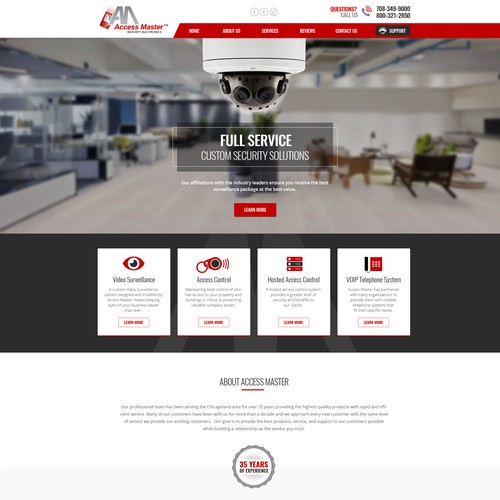 Landing Page - Access Master Design by Anutik