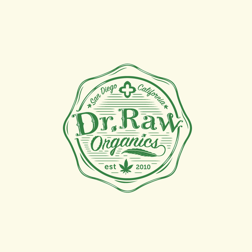 'Dr.Raw' - Organic Cannabis Products Logo Design réalisé par rizkia