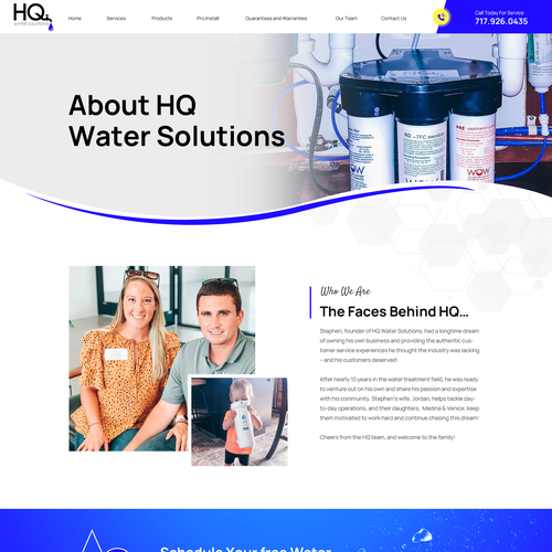 Website for Water Treatment Website Design by Obizzy