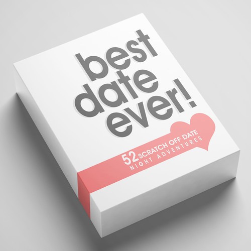 create a fun and eye-catching design for our date night idea box. Design by Chris John'son