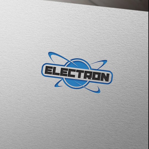 Newlogo designwith the electron drawn as a solid logo-ontwerp door Mr.CreativeLogo