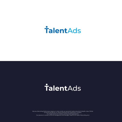 Design a modern, minimalistic logo for a Recruiting Performance Advertising Agency-ontwerp door GoldBanana