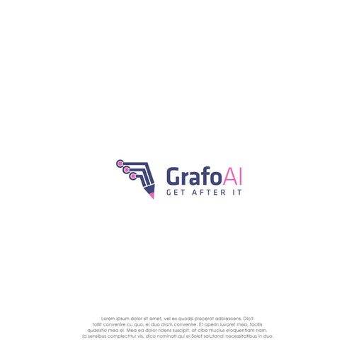 GrafoAI | Artificial Intelligence Writer Logo Design by oakbrand™