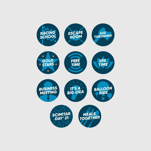 Cool Badges for Team building Design by Byteripper