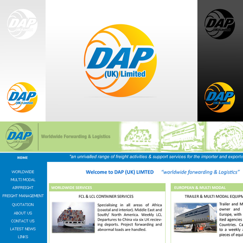 International Logistics Company  Design by EmLiam Designs