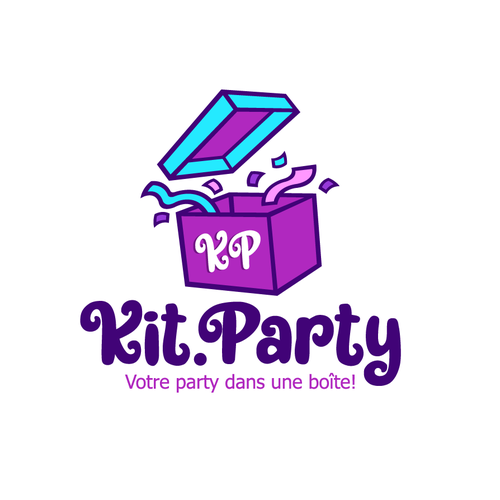 Design a fun logo for a businees offering a party in a box! Design by JairOs