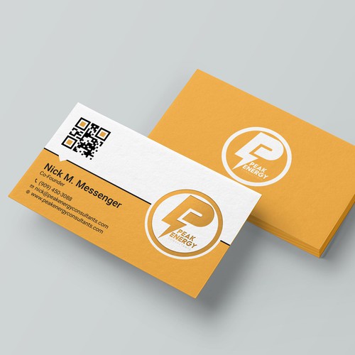 Modern Business Card Design for Electric Energy and Solar Company Design by RENEXIT