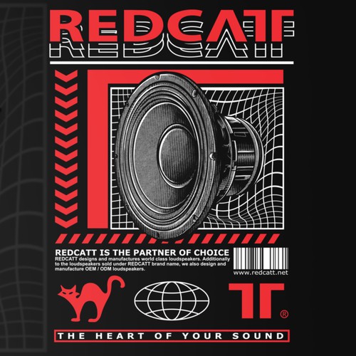 T-shirt design for audio brand Design by yuyunArts