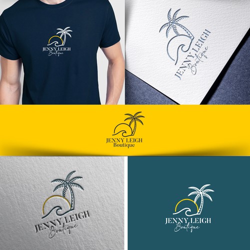 Design a standout logo with a coastal vibe for online boutique Design by Web Hub Solution