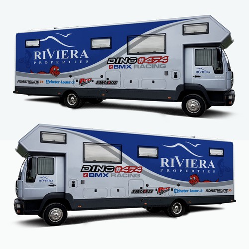 Design a Racing Motorhome Camping-Car covering Design by digital.ian