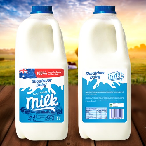 New Milk Label Design by rizal hermansyah