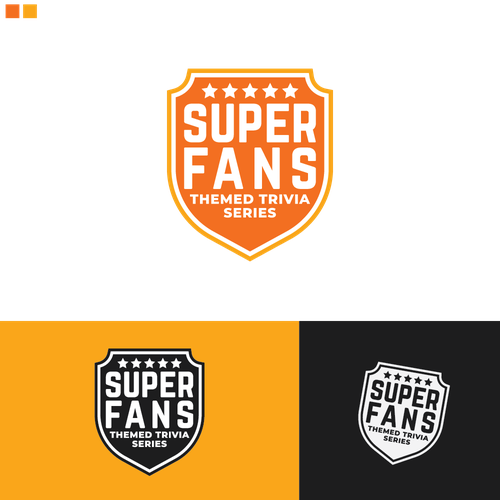 SUPER FANS Theme Trivia Series Logo Design by GRAAFILINE