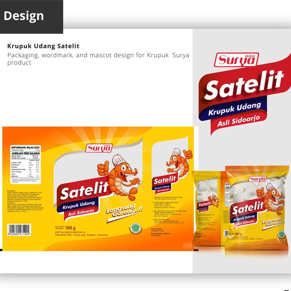 Diseño de artAF titulado "Packaging for shrimp crackers"