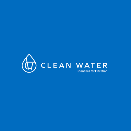Simple Clean Logo for Water Filtration Company Design by m210297