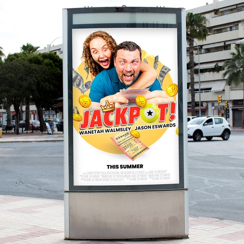 JACKPOT! The Comedy Short Film Poster Design Challenge" Design by Kosmos Creatives