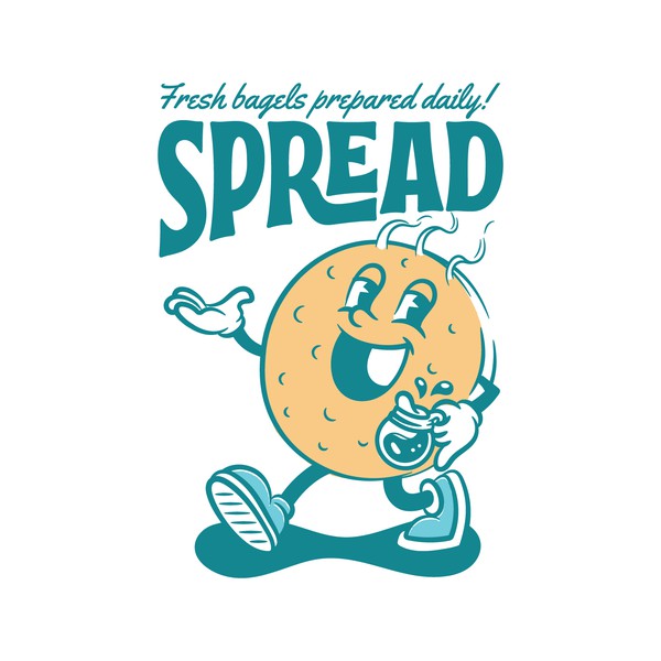 logo for a bagel shop