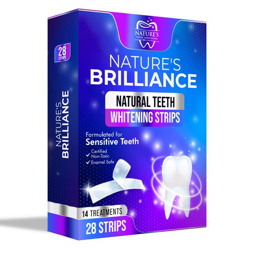 Natural Design Needed for Nature's Brilliance Whitening Strips Design by UnderTheSea™