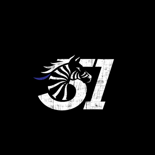 Edgy, Tough, Rugged, clothing Logo cleverly combining "Zebra" and "51" in a unique way. Design by JANTUNGHATI