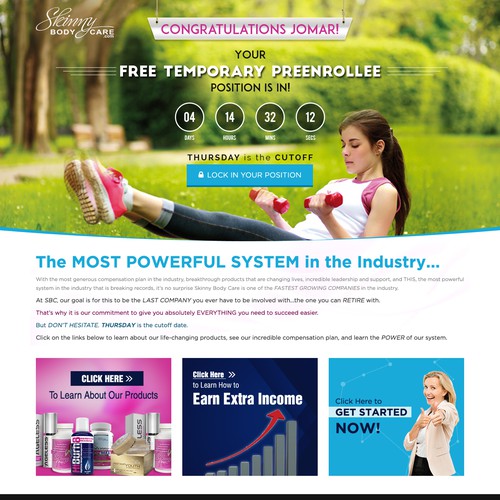 *** GUARANTEED PRIZE *** - New Website Template for MLM Company - NEW! Design by Jasmin_A