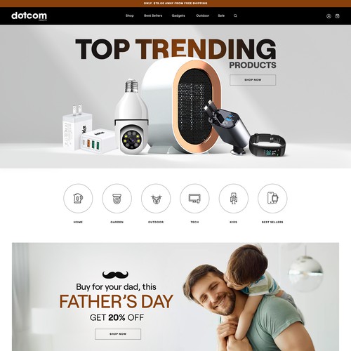 *GUARANTEED PAYOUT* - ECommerce Gadget Store Front Page Design by Alex Sarkar