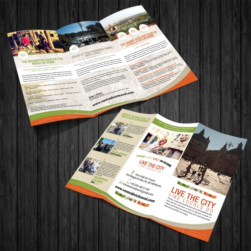 Let's venture togheter to create a charming brochure about the MIGHT OF ROME. Are you a REaL roman? Design by paanos team