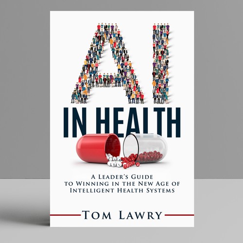 AI in Healthcare - Nonfiction Book Cover Design by iDea Signs