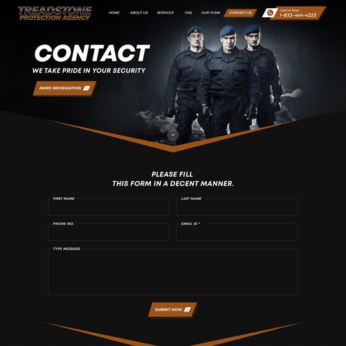 We Need A Strong Website Design For Leading Private Security Company Design von Gendesign