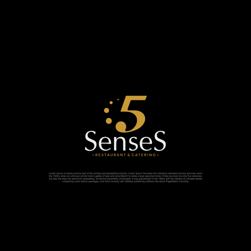 Restaurant logo to stimulate 5 senses Design by Bgencten