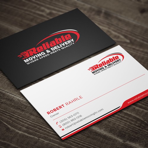 Business Card Design for Moving Company Design réalisé par IK_Designs