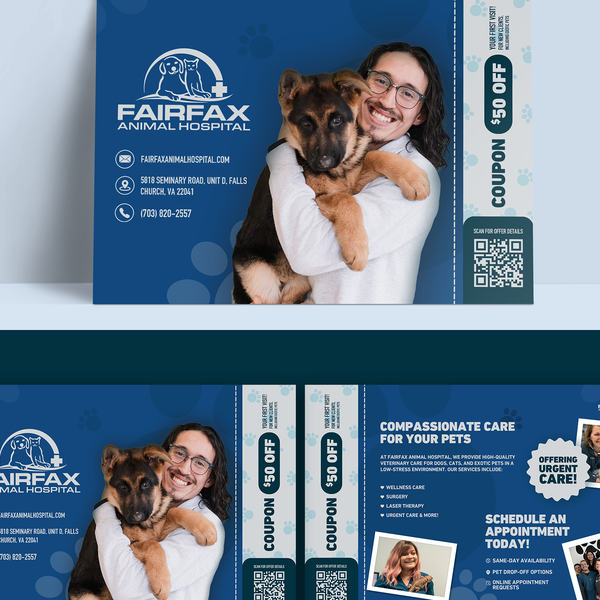 Postcard Design For Pet Care