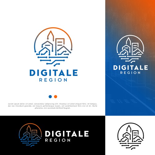 Meaningful and creative logo for our new project "Digital Region" Design by jnc
