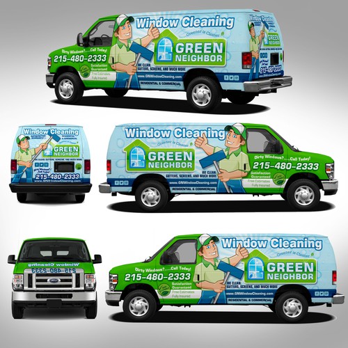 Van Wrap Wanted For Window Cleaning Company Design by J.Chaushev