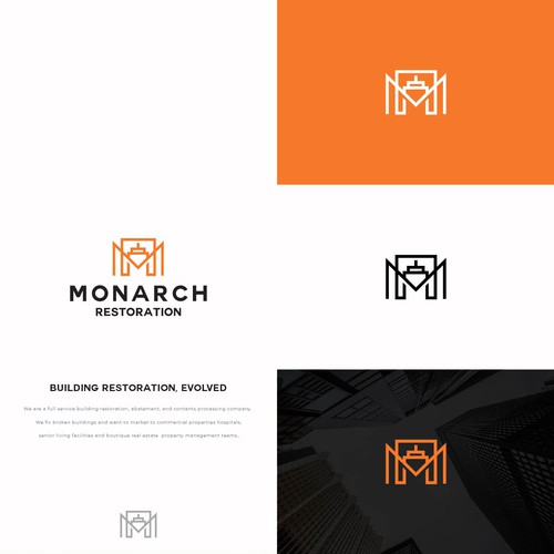 Design a modern clean logo package for a restoration company Design by Danny A
